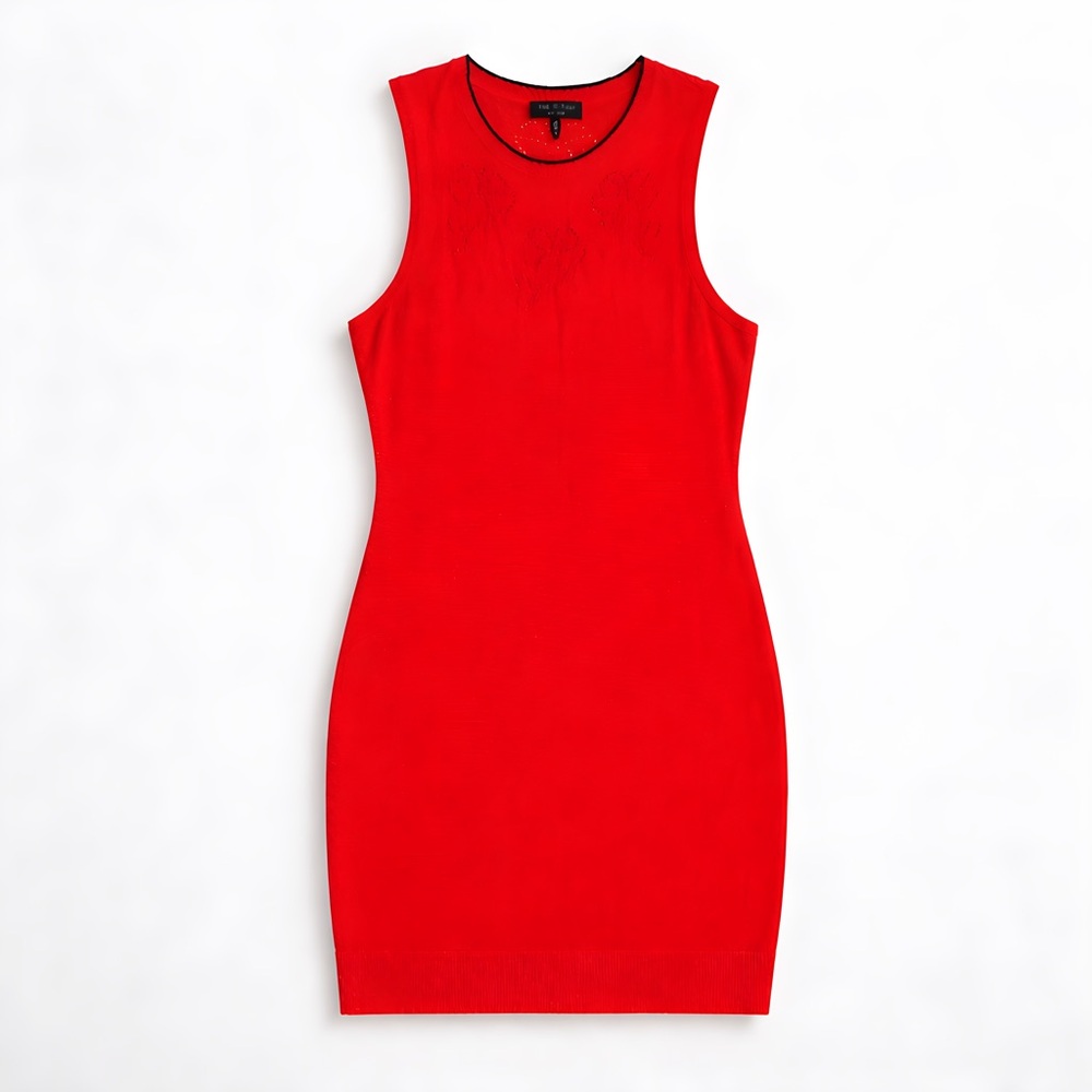 Rag & Bone Red Sleeveless Knit Dress | Size M | New York